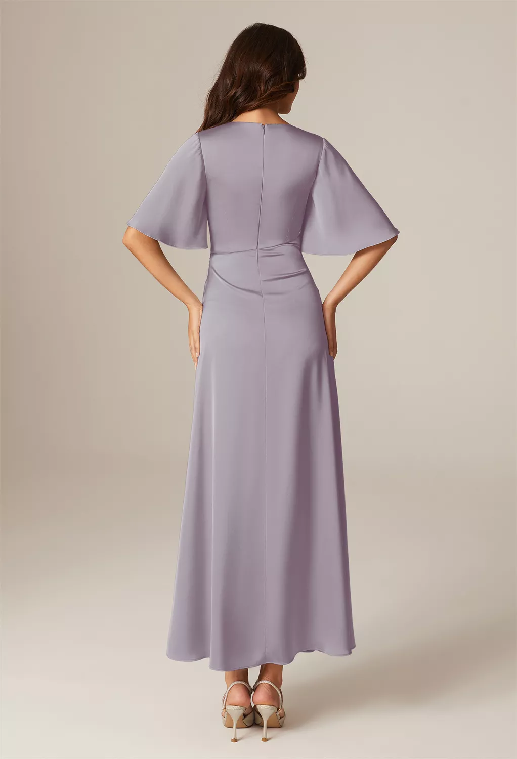 AW Gabrielle Purple Haze  Long Bridesmaid Dresses